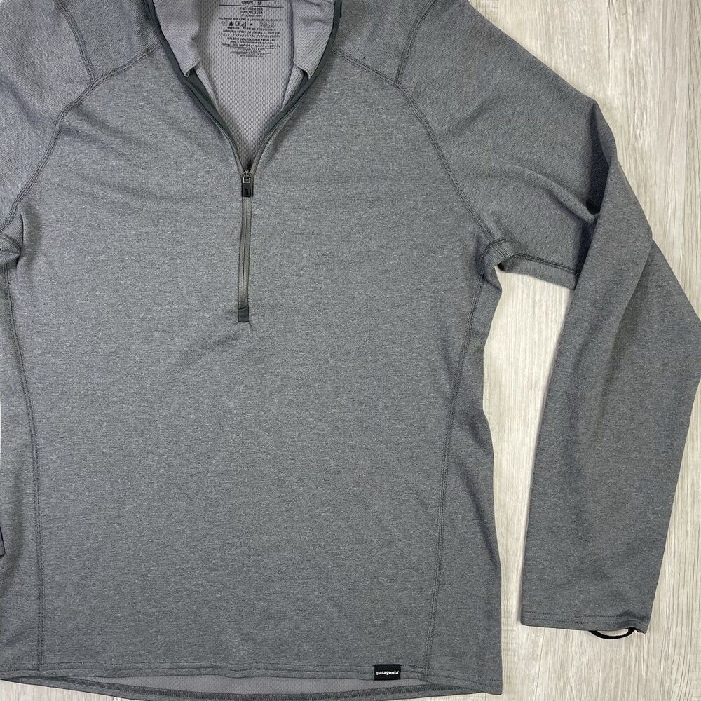 Patagonia Capilene 3 Midweight 1/4 Zip Pullover Gray Mens Medium READ V - Picture 3 of 9